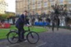Resourceful MP and borrowed bike